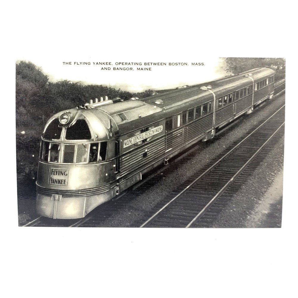 Vintage Railroad Postcards Flying Yankee Boston Maine Ontario Northland B&M Tres
